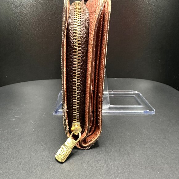 Louis Vuitton Monogram Canvas Leather Zipper Bifold Papier Wallet with box - EUC - Picture 7 of 10